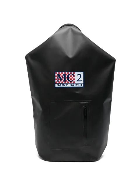 MC2 Saint Barth logo-patch roll-top backpack