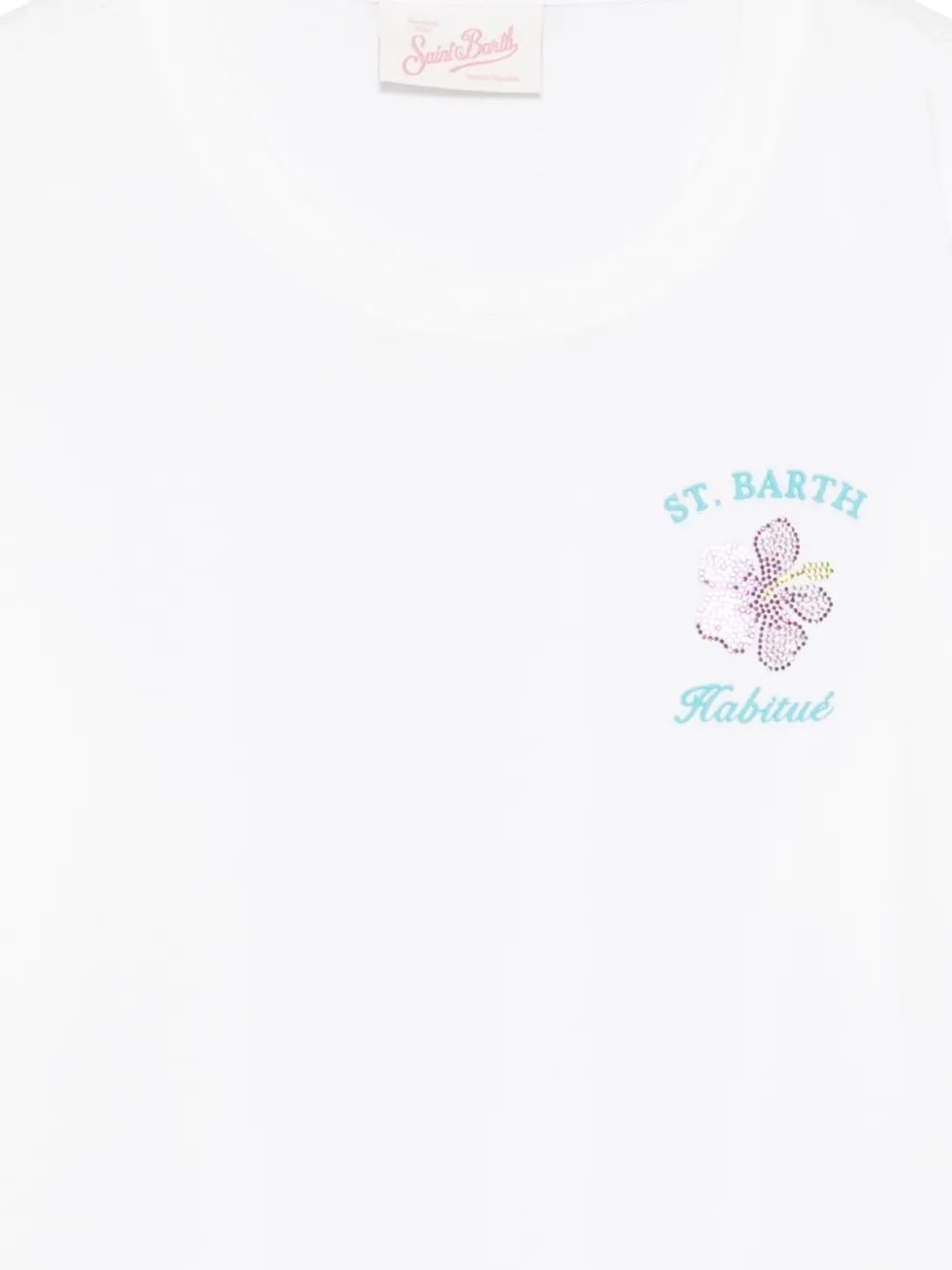 MC2 Saint Barth Emilie T-shirt met pailletten Wit