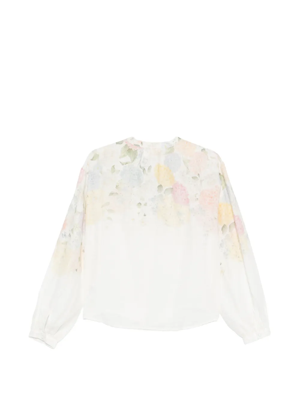 MC2 Saint Barth Liona blouse met bloemen-print en lange mouwen Wit