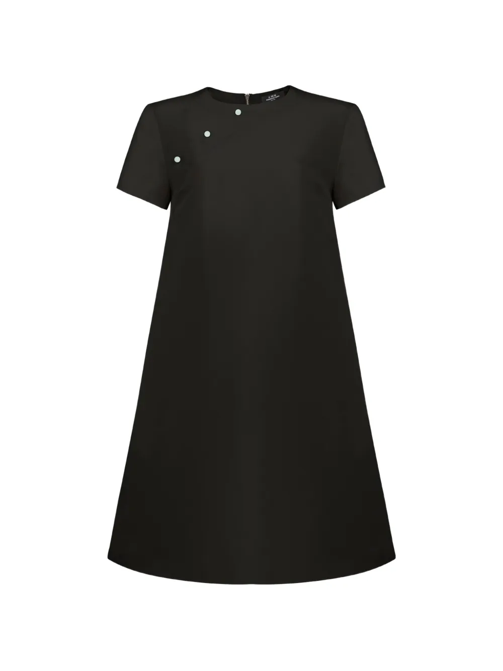 Shanghai Tang button-detail silk dress - Black