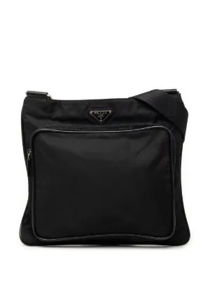 Prada Re-Nylon Messenger Bag | Black | FARFETCH