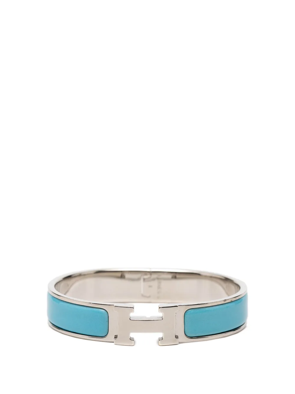 Hermès Pre-Owned 2000-2025 Narrow Enamel Clic H Bracelet PM costume bracelet - Blu
