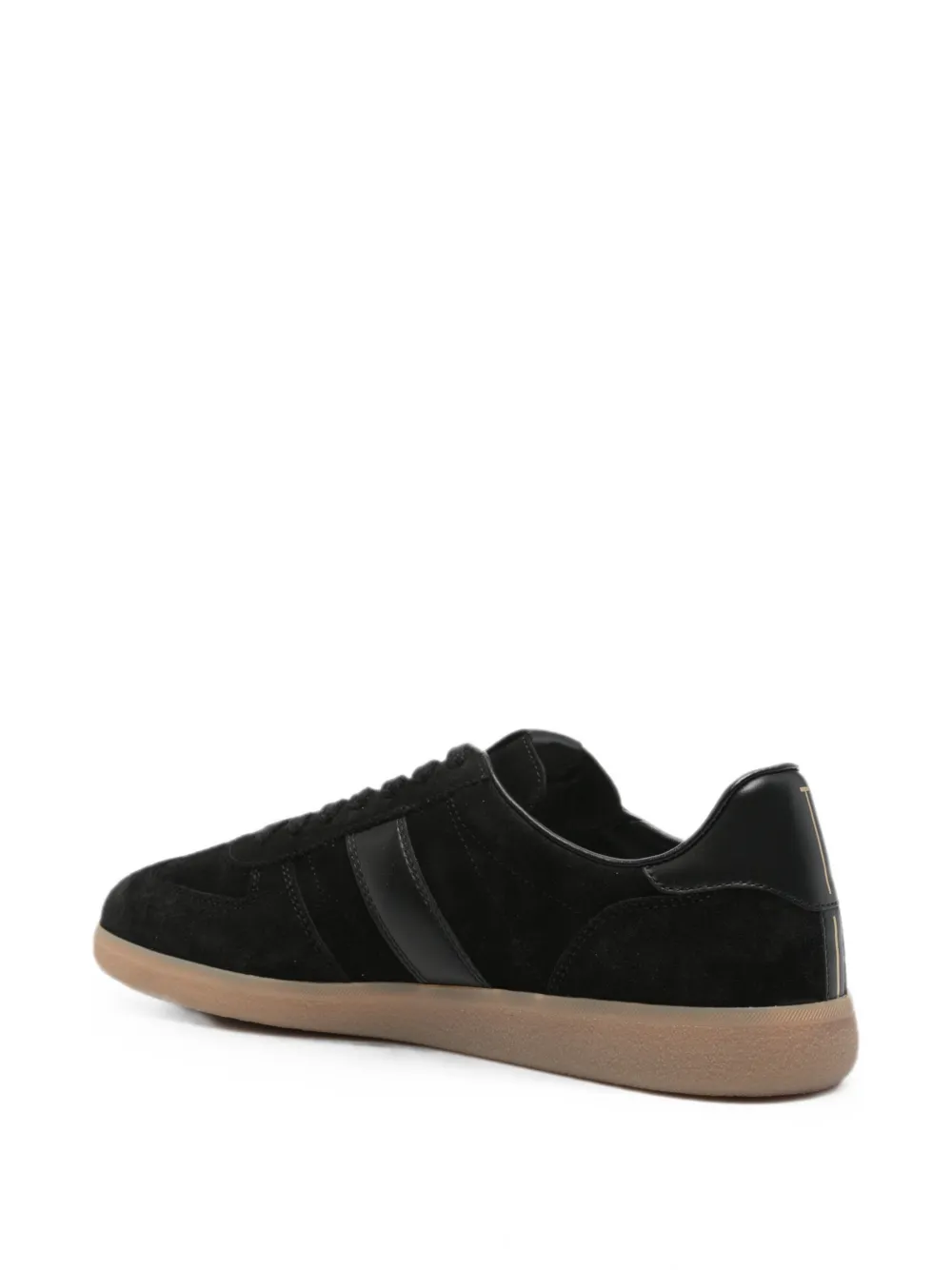 TOM FORD suede leather-trim sneakers Zwart