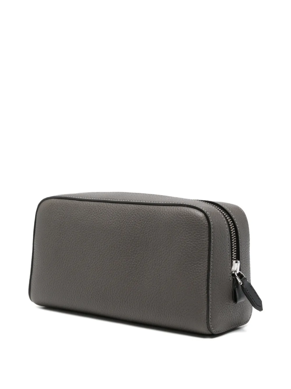 TOM FORD Toilettas met logoplakkaat Grijs