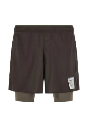 Satisfy TechSilk™ 5'' Gelaagde Shorts | Bruin | FARFETCH NL