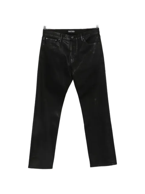 TOM FORD coated straight-leg trousers