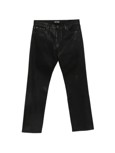 TOM FORD coated straight-leg trousers