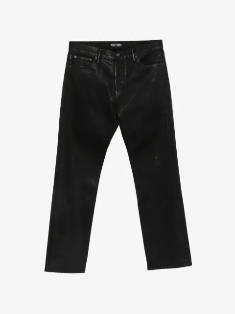 TOM FORD coated straight-leg trousers