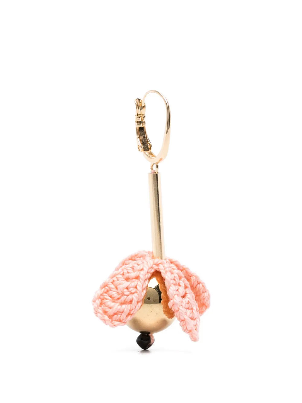 La DoubleJ Bouquet Drop crochet-flower drop earrings - Oro