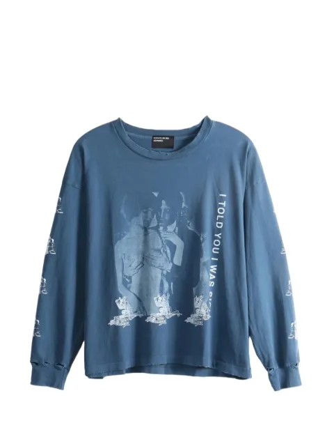 Enfants Riches Déprimés graphic-print distressed long-sleeve T-shirt