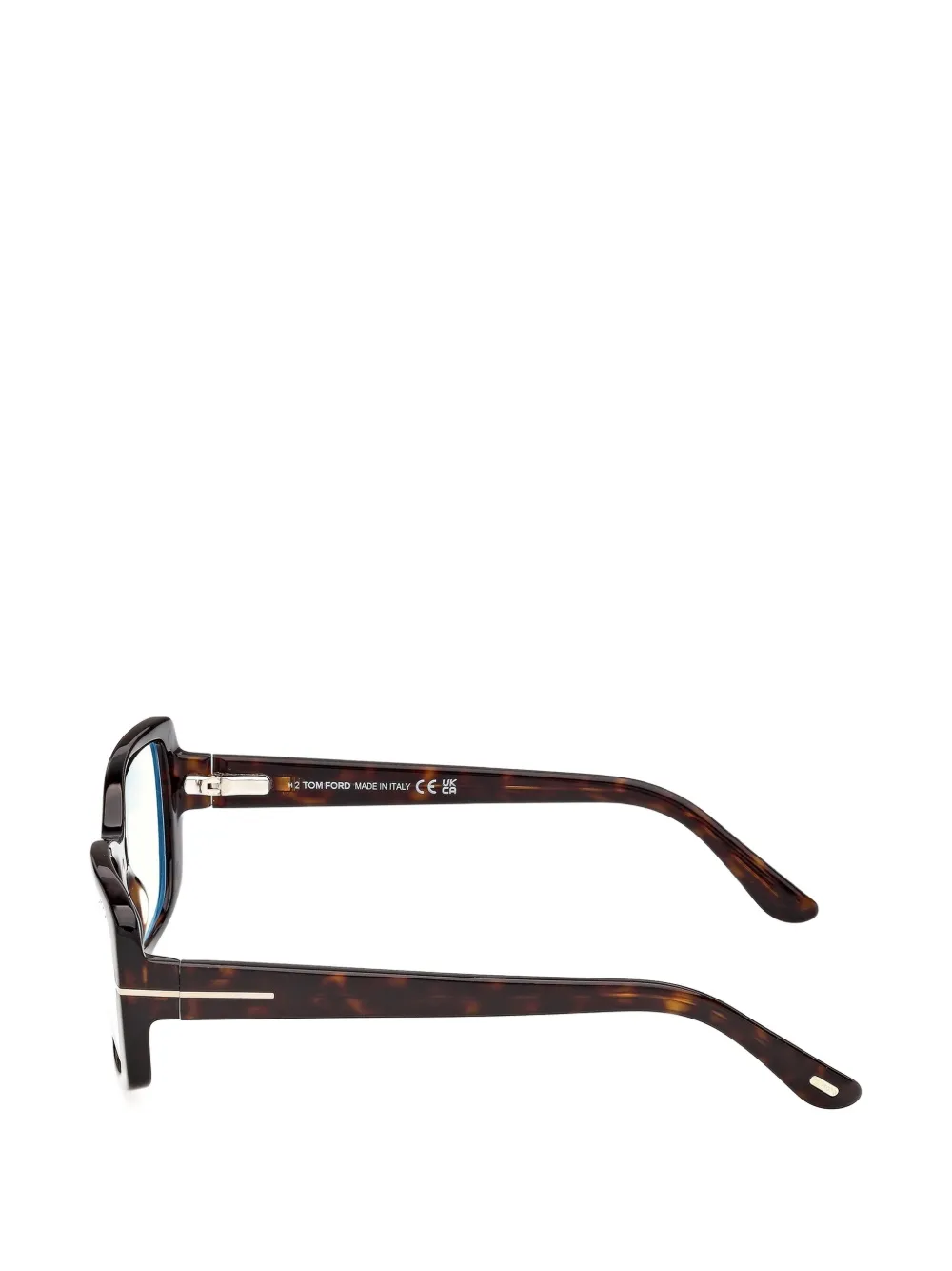 TOM FORD Eyewear Bril met schildpadschild-design en T-logo Bruin