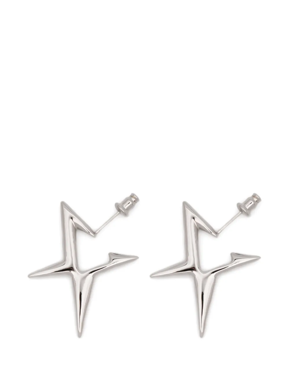 LAG WORLD Spikee star earrings - Argento