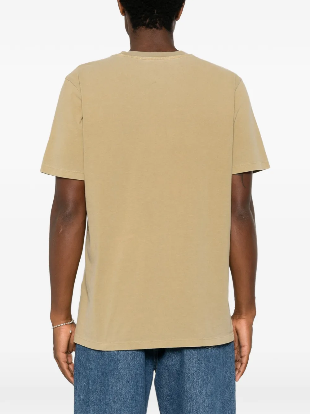A.P.C. Rue Madame T-shirt met logo-print Beige