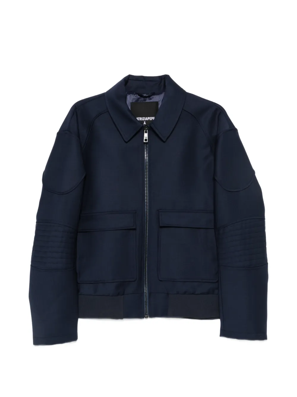 Patrizia Pepe Racing wool-blend jacket - Blu