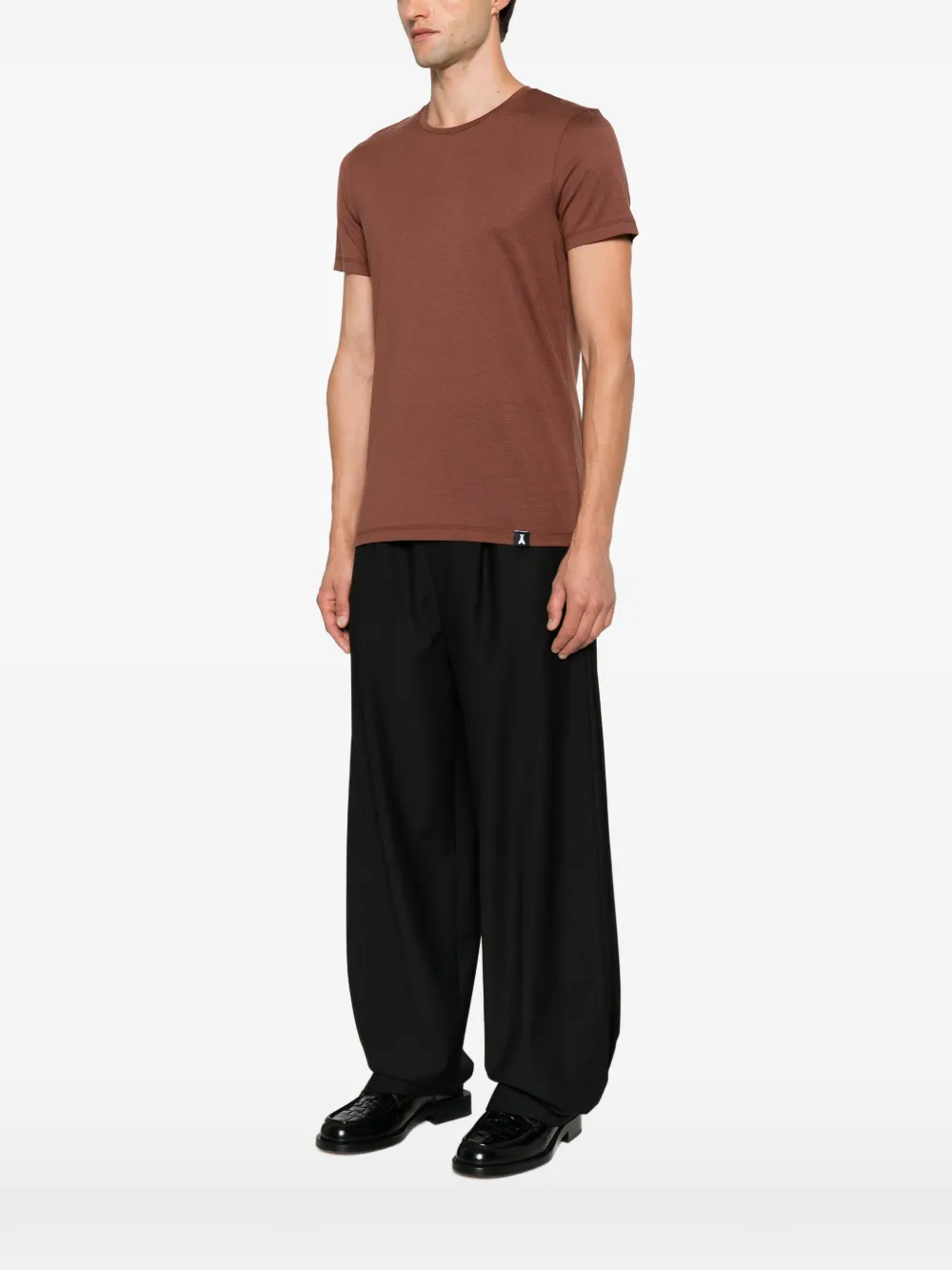 Patrizia Pepe Getailleerd T-shirt Bruin