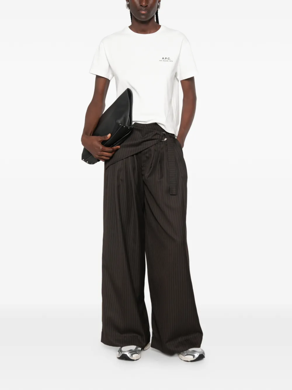 A.P.C. T-shirt met logoprint Wit