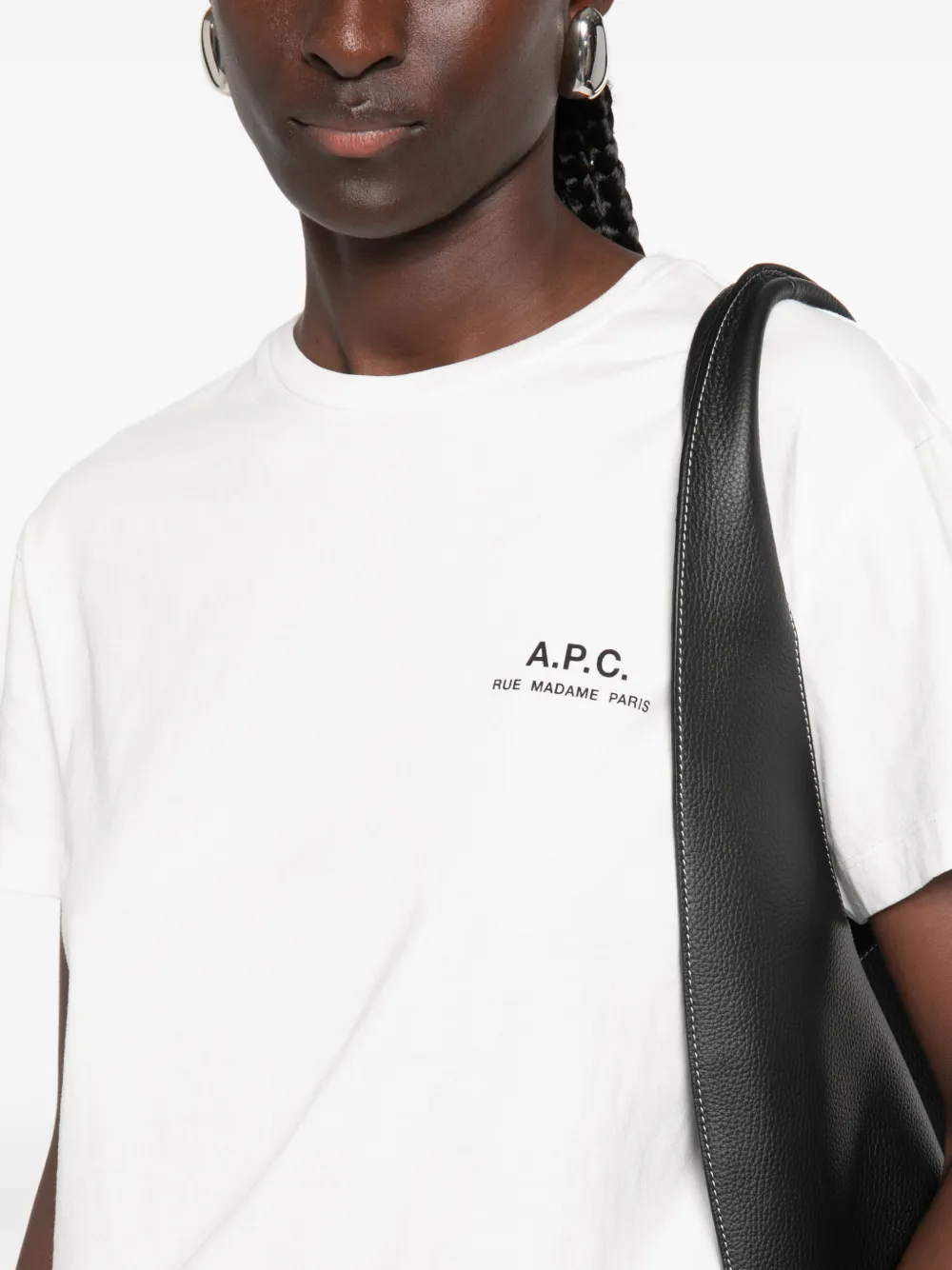 A.P.C. T-shirt met logoprint Wit