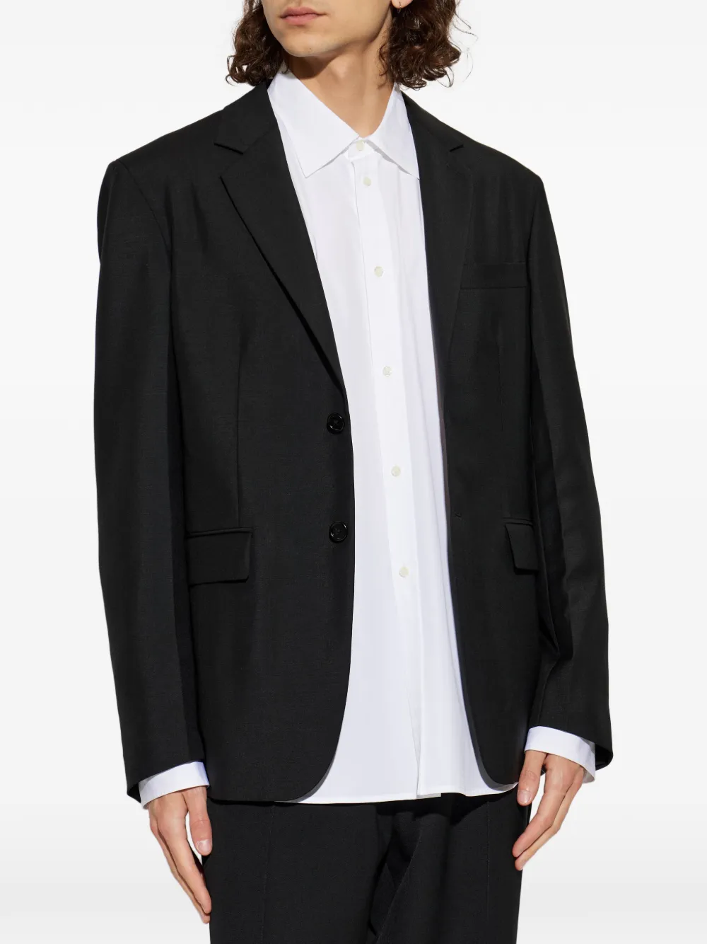 Jil Sander Blazer met enkele split Zwart