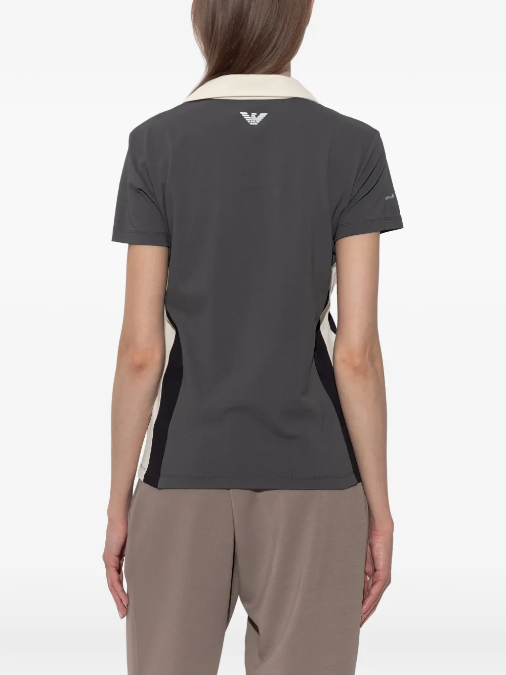 Ea7 Emporio Armani Poloshirt met logoprint Grijs