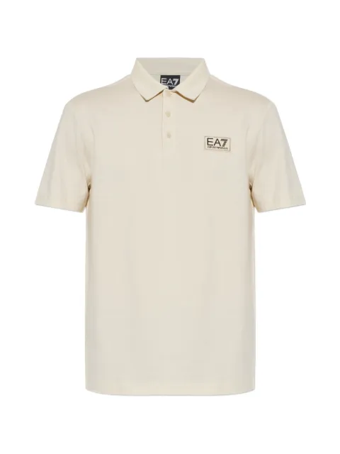Ea7 Emporio Armani logo-patch short-sleeve polo shirt