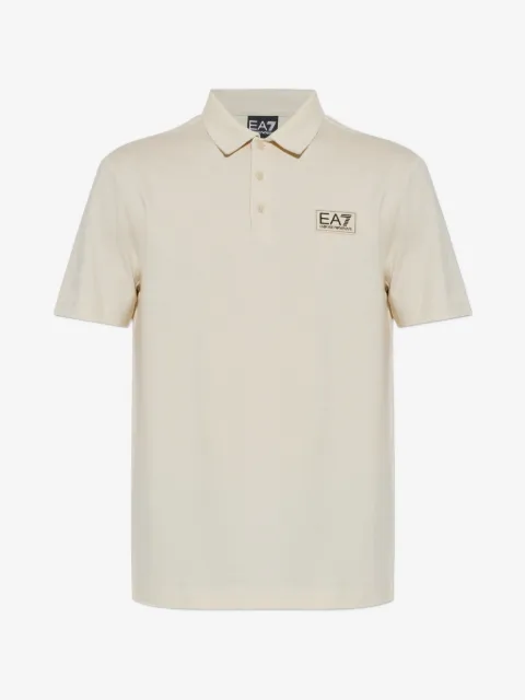Ea7 Emporio Armani logo-patch short-sleeve polo shirt