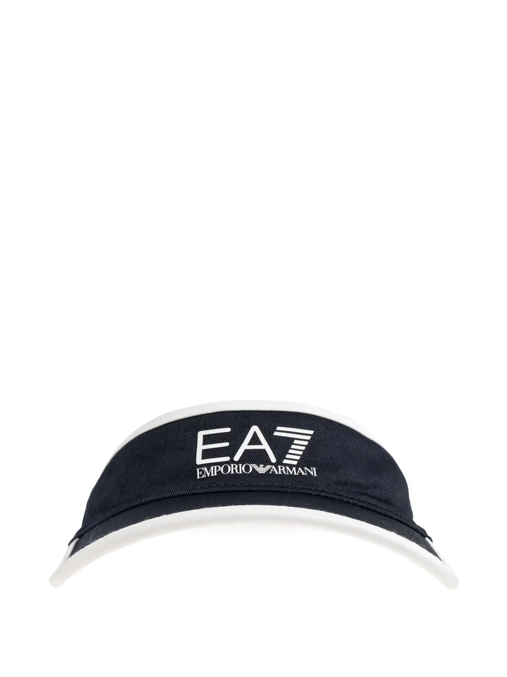 Ea7 Emporio Armani logo-print touch-strap visor - Blu