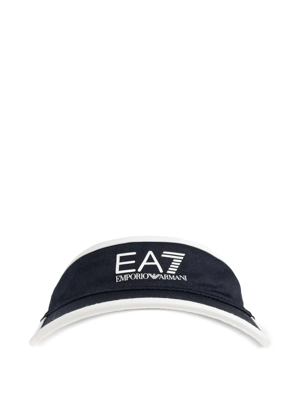 Ea7 Emporio Armani logo-print touch-strap visor - Blu