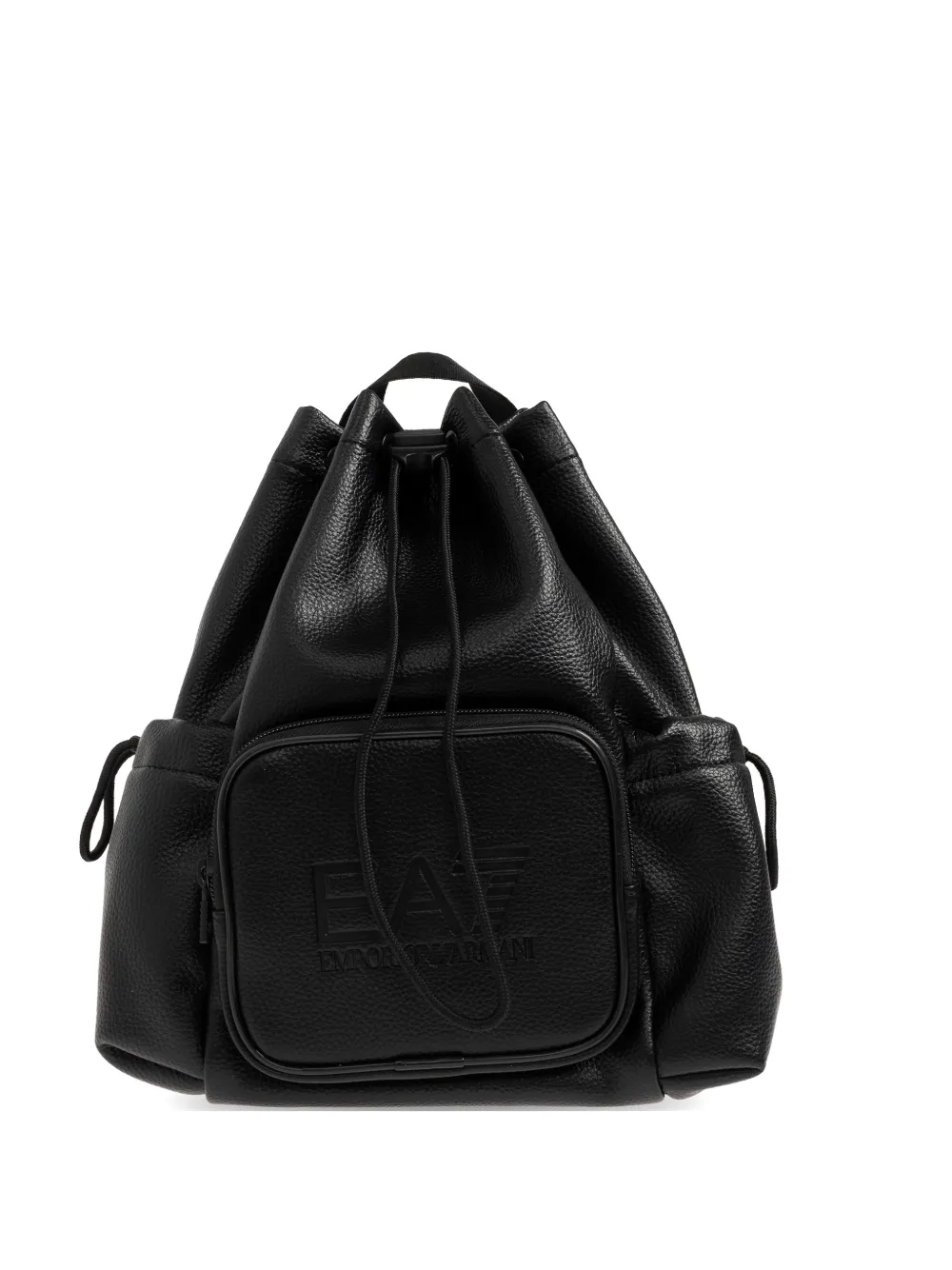 Ea7 Emporio Armani logo-embossed drawstring backpack - Nero