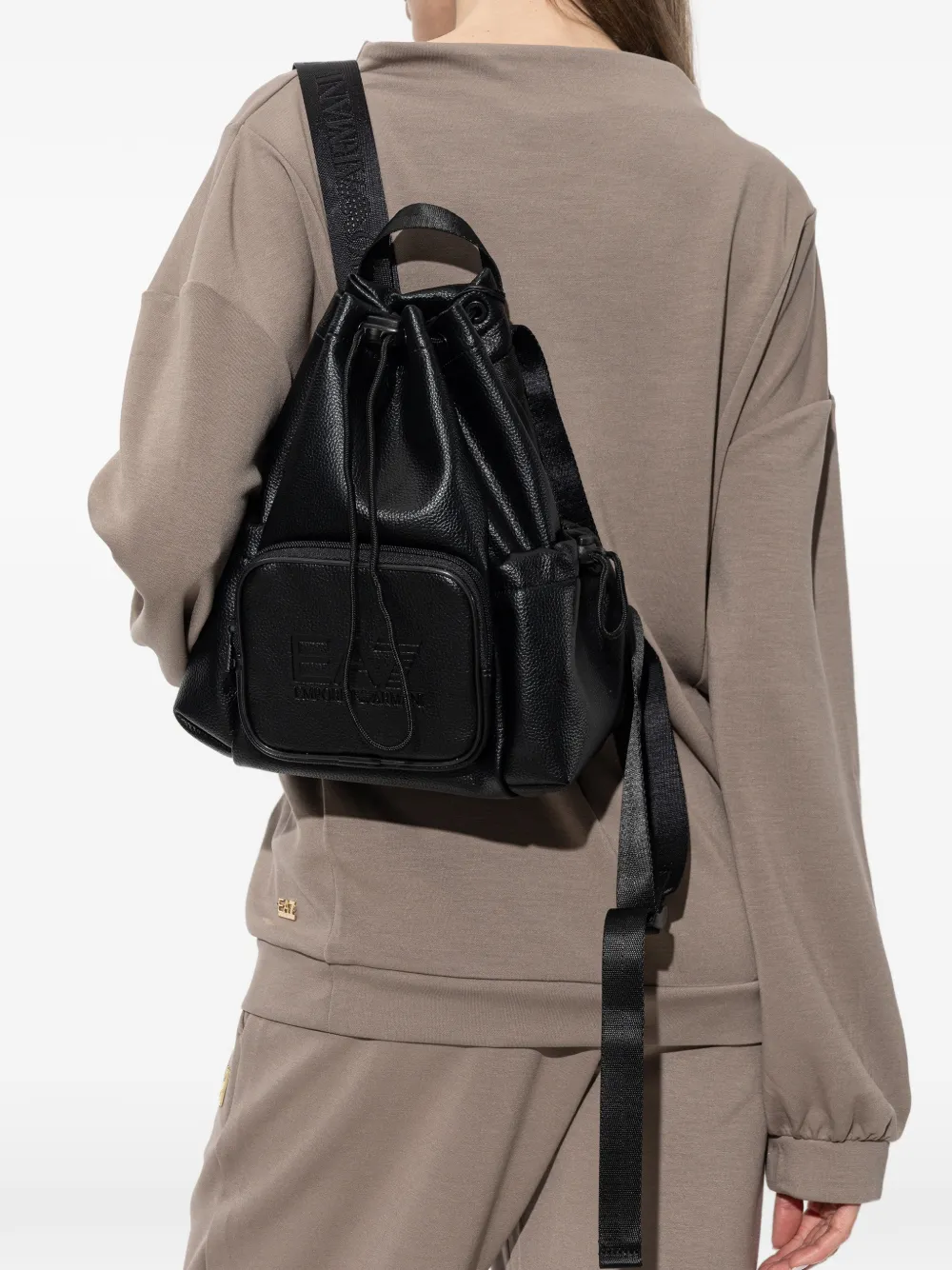 Ea7 Emporio Armani Rugzak met trekkoord Zwart