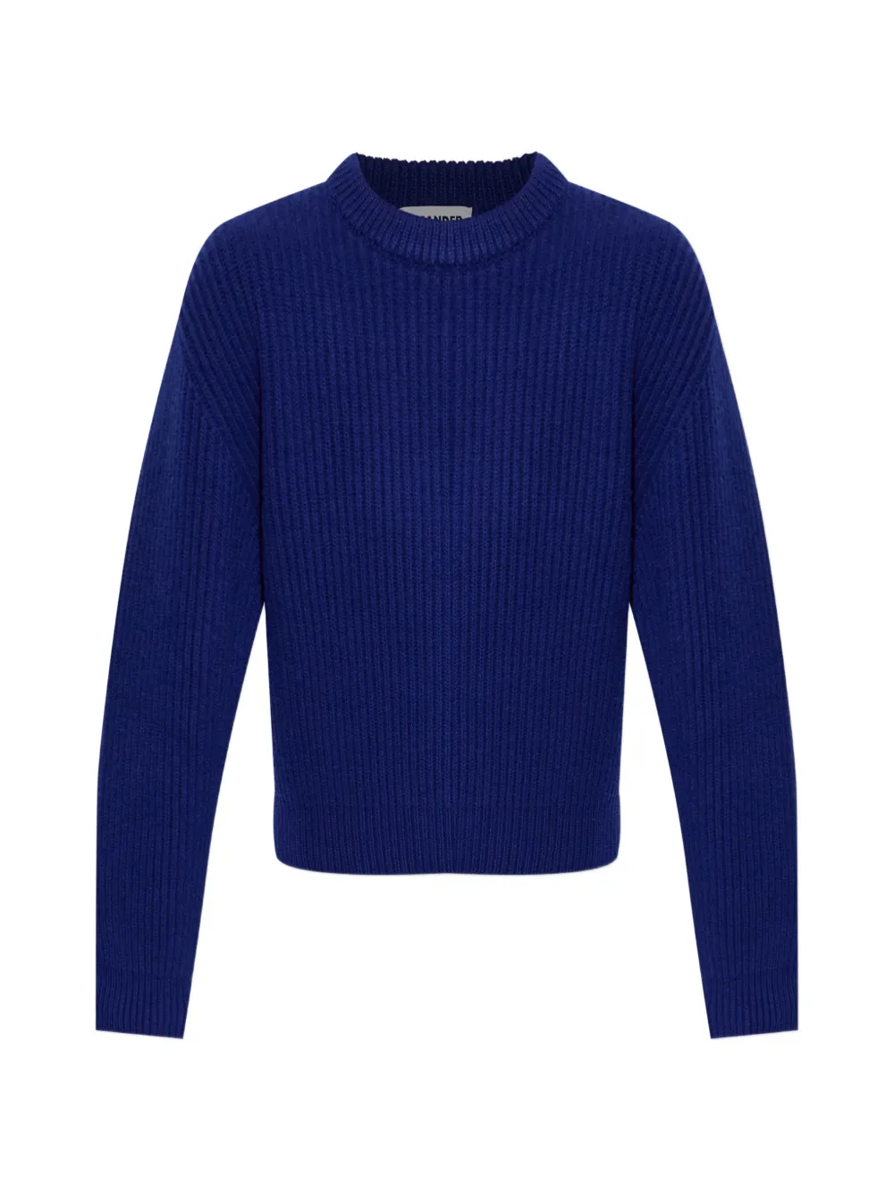 Jil Sander Maglione a coste in lana - Blu