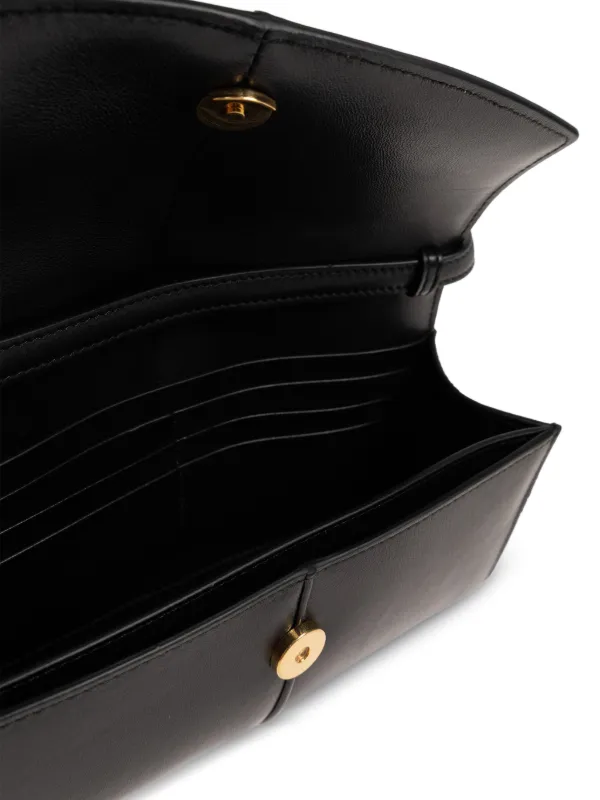 Jil Sander Linea レザー ショルダーバッグ | ブラック | FARFETCH JP