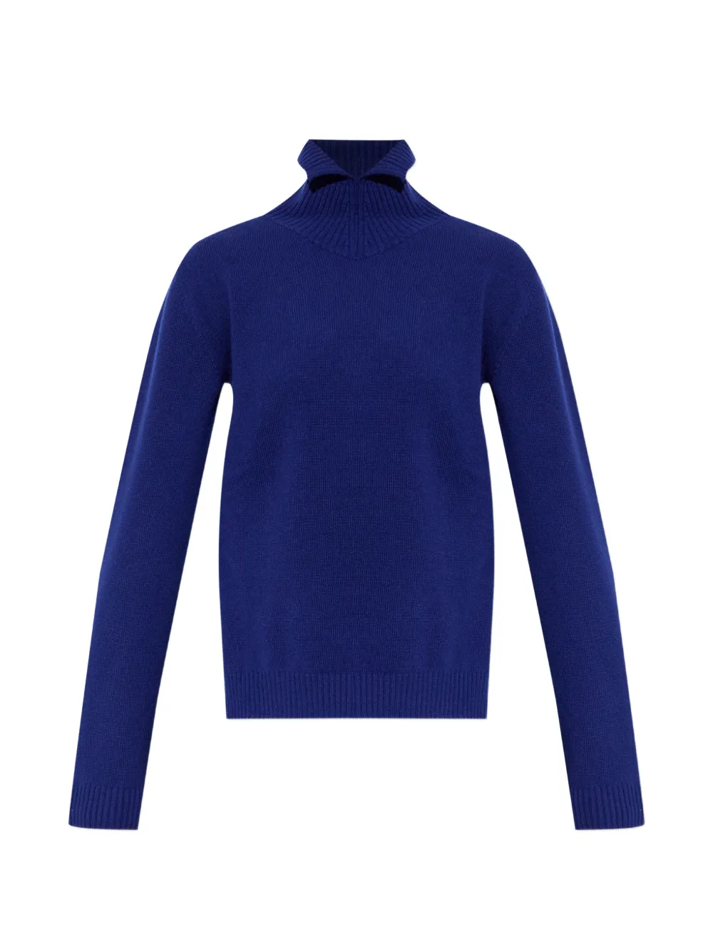 Jil Sander turtleneck wool sweater - Blu