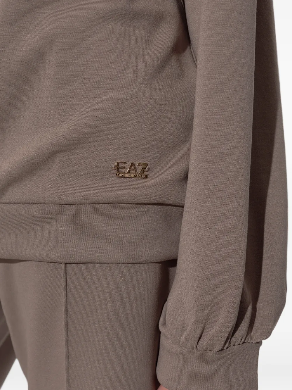 Ea7 Emporio Armani Core Lady Relax trainingspak met logoplakkaat Grijs