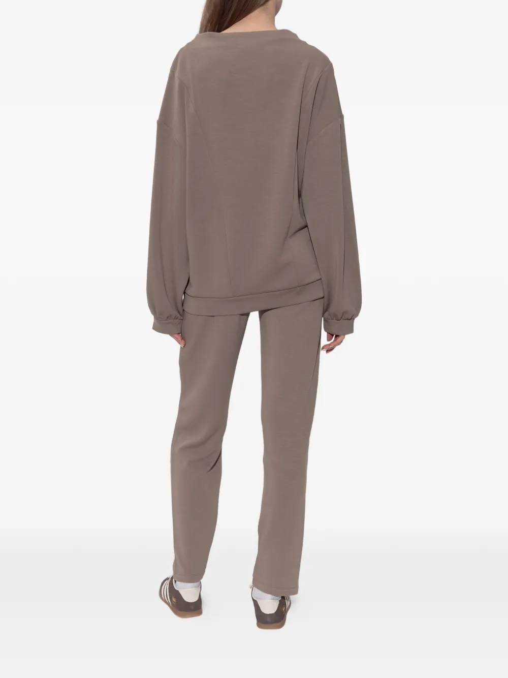 Ea7 Emporio Armani Core Lady Relax trainingspak met logoplakkaat Grijs