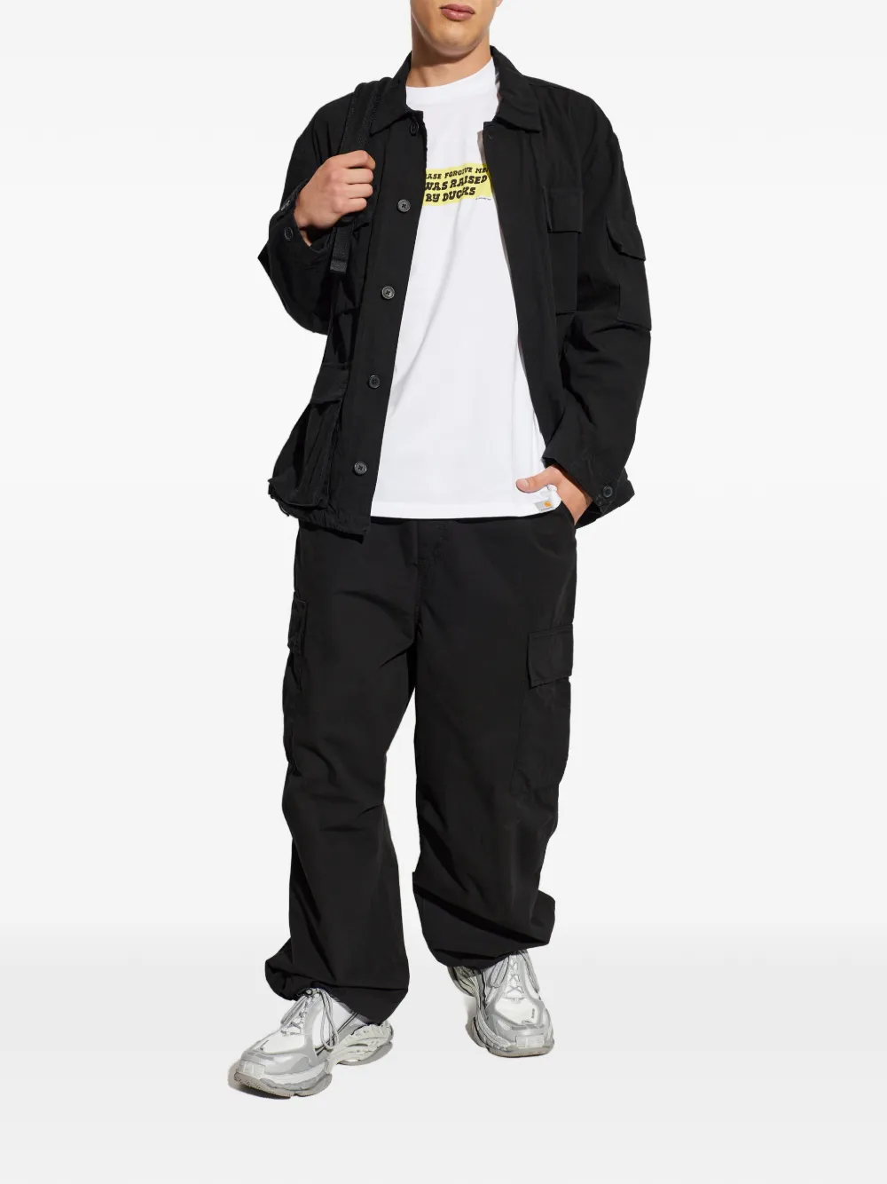 Carhartt WIP Manderson ripstop jack Zwart