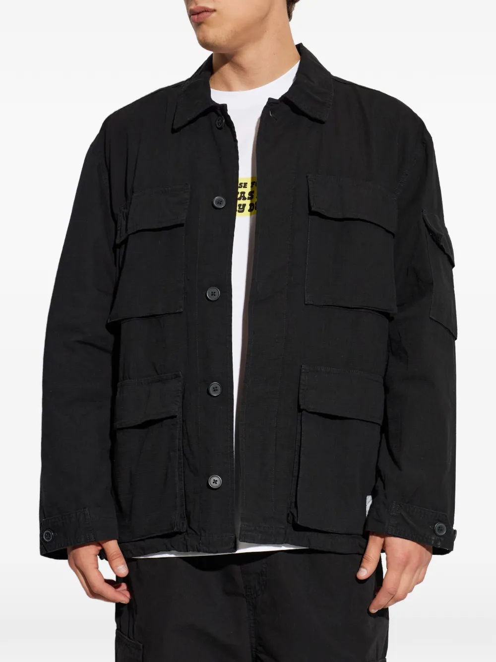 Carhartt WIP Manderson ripstop jack Zwart