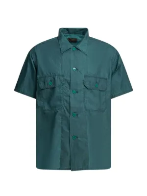 Marine Serre ムーンパターン デニムシャツ | ブルー | FARFETCH JP