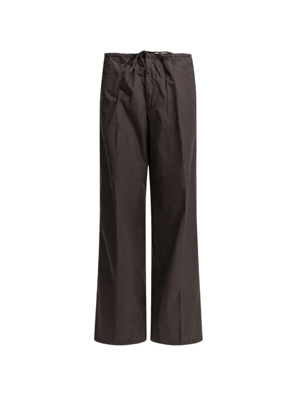 Auralee drawstring wide-leg trousers - Marrone
