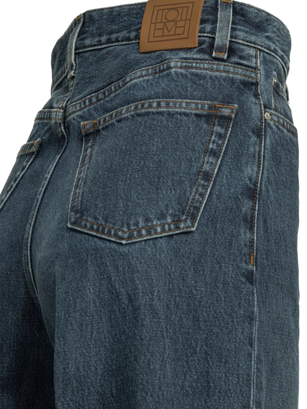 TOTEME Broek met wijde pijpen Blauw