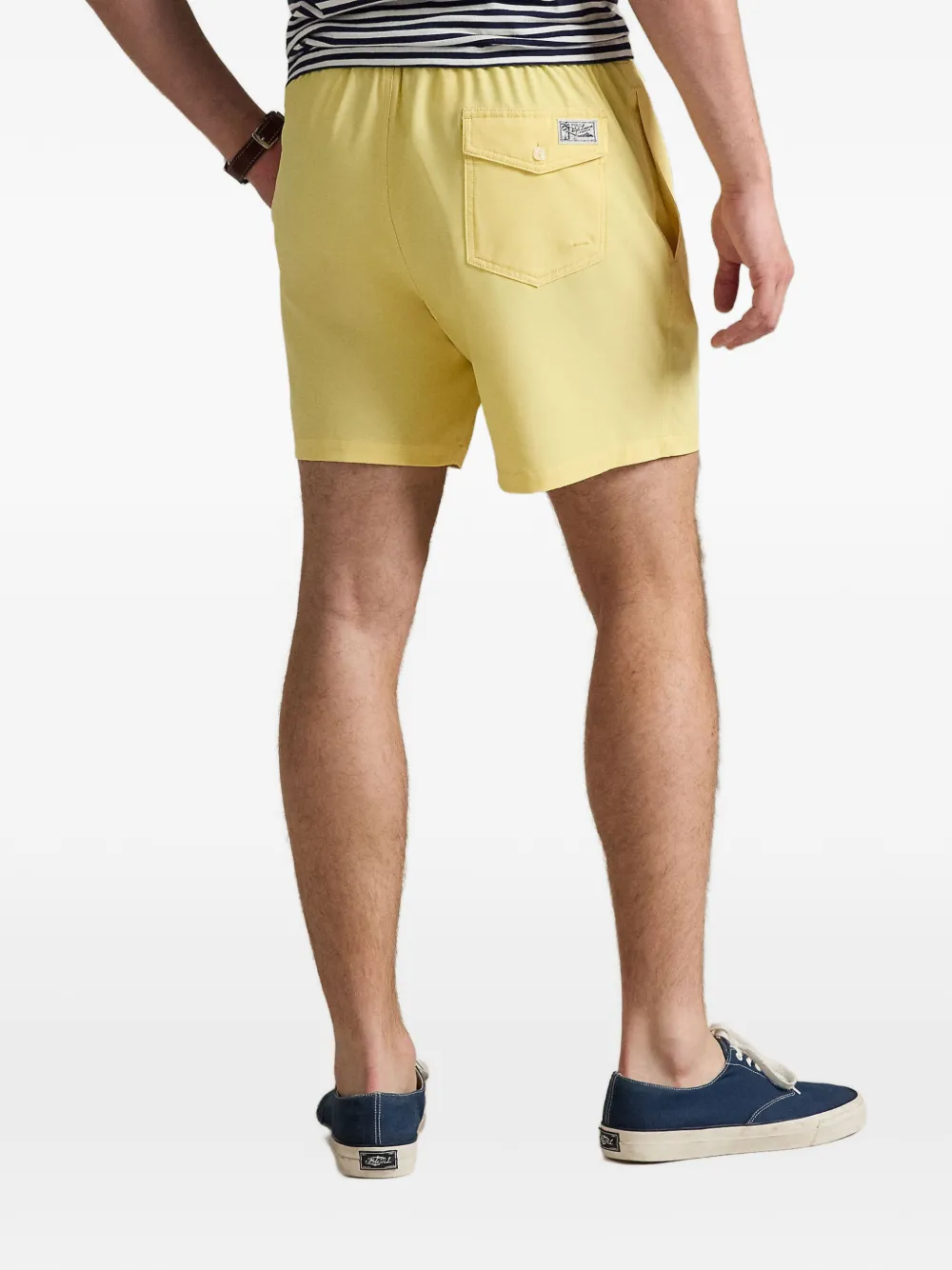 Polo Ralph Lauren Traveller zwembroek met geborduurd logo Geel