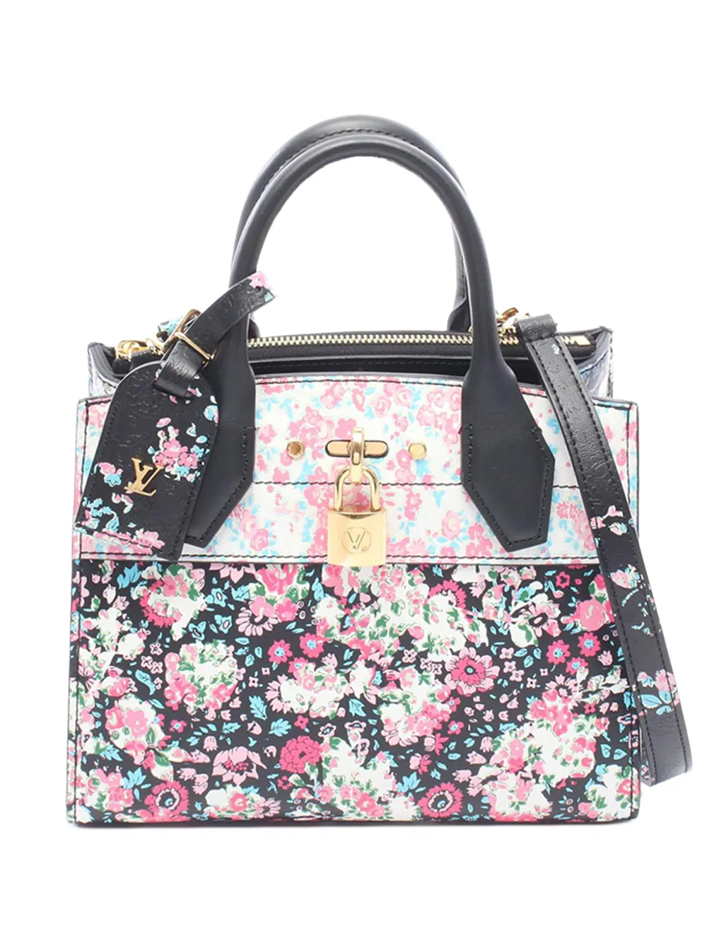 Louis Vuitton Pre-Owned 2019 Leather Mini Liberty Rose City Steamer satchel - Rosa