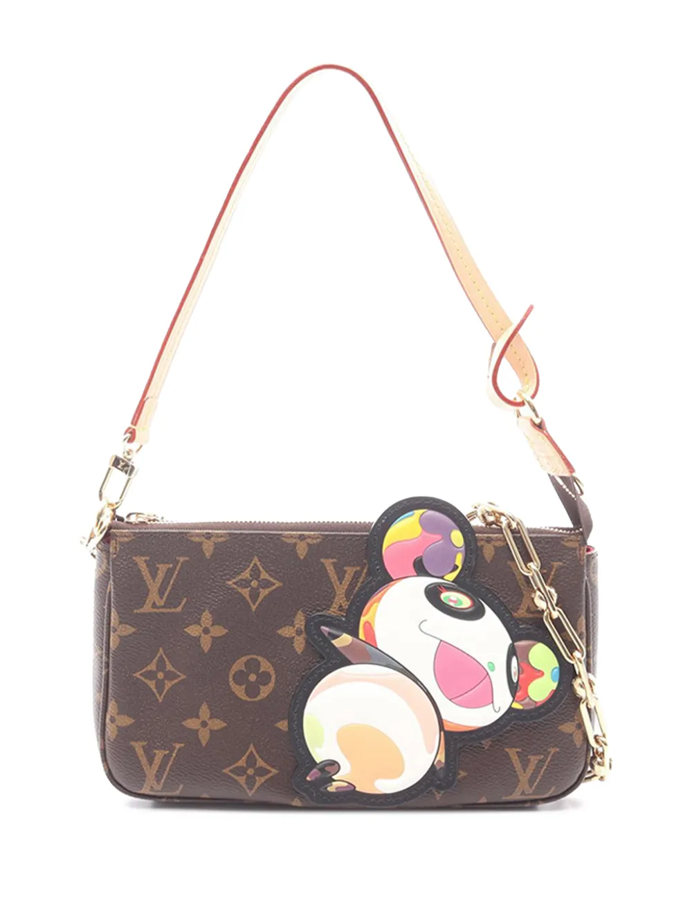 Louis Vuitton Pre-Owned 2010-2026 Takashi Murakami Monogram Panda Pochette Accessoires satchel - Marrone
