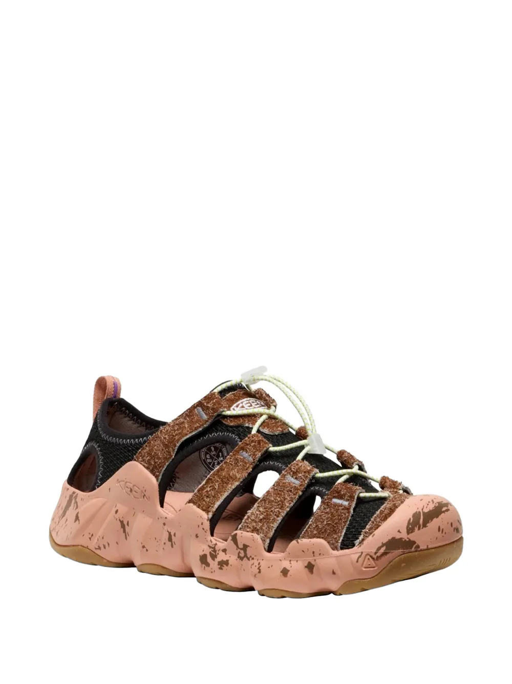 KEEN FOOTWEAR fleece-textured toggle-fastening sandals Bruin