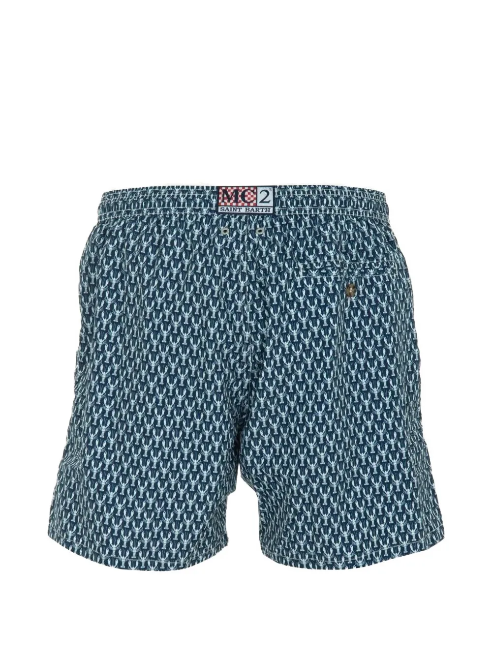 MC2 Saint Barth Lighting zwembroek met kreeftprint Blauw