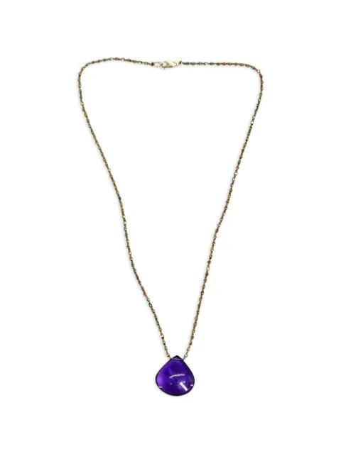 Madison amethyst teardrop-pendant necklace