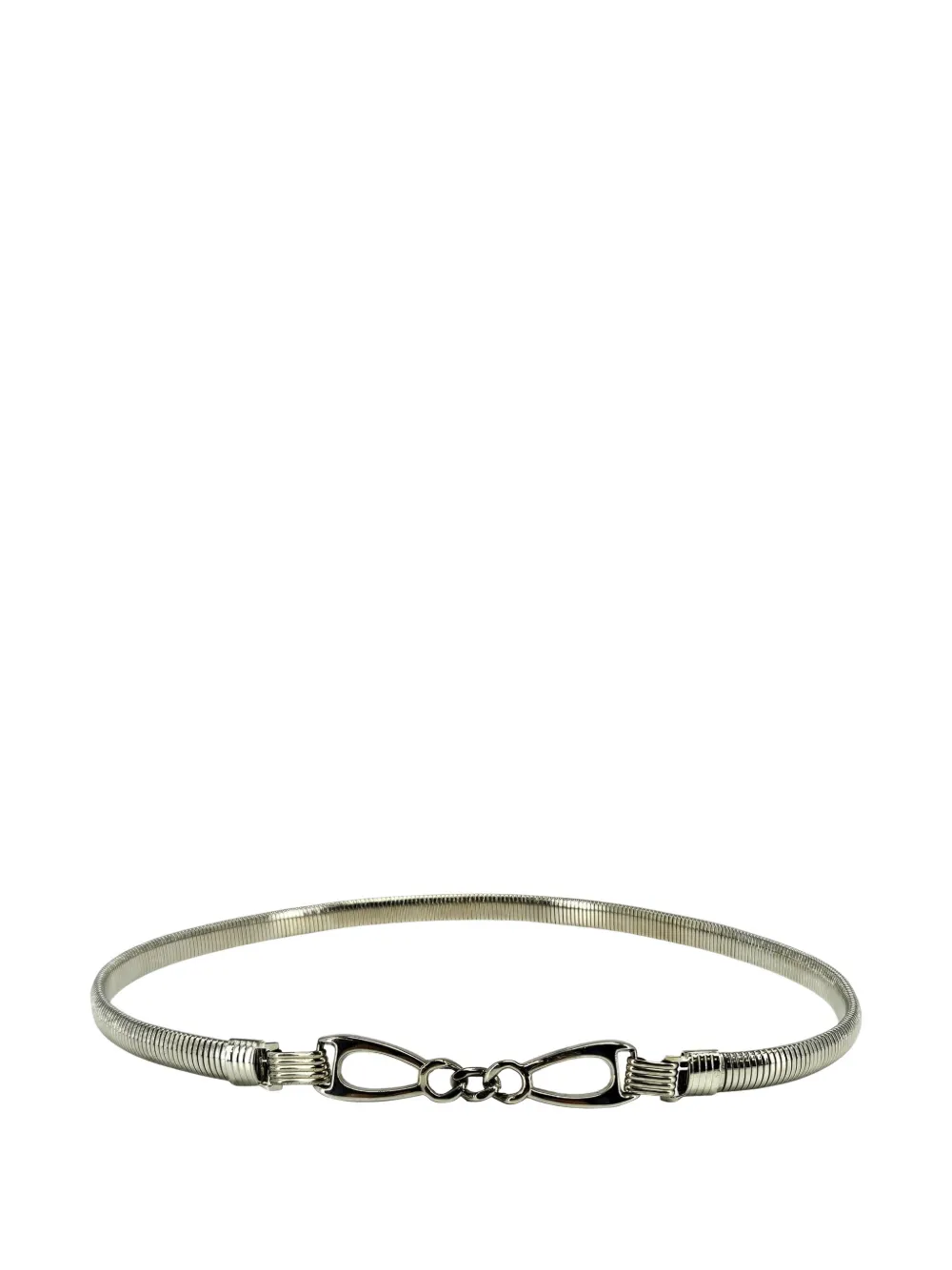 Madison Snake chain stretch belt - Argento