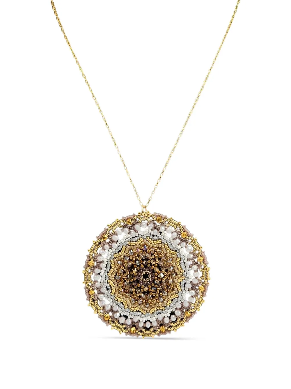 Madison Mandala Dreamer bead-embellished necklace - Oro