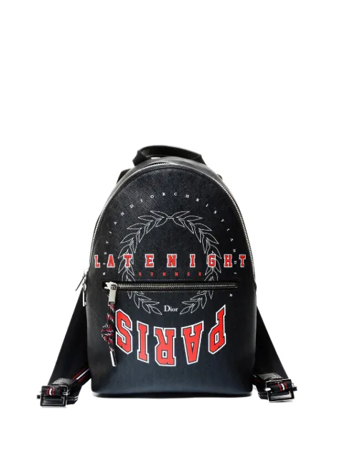 Christian Dior Pre-Owned 2018 logo-print leather backpack