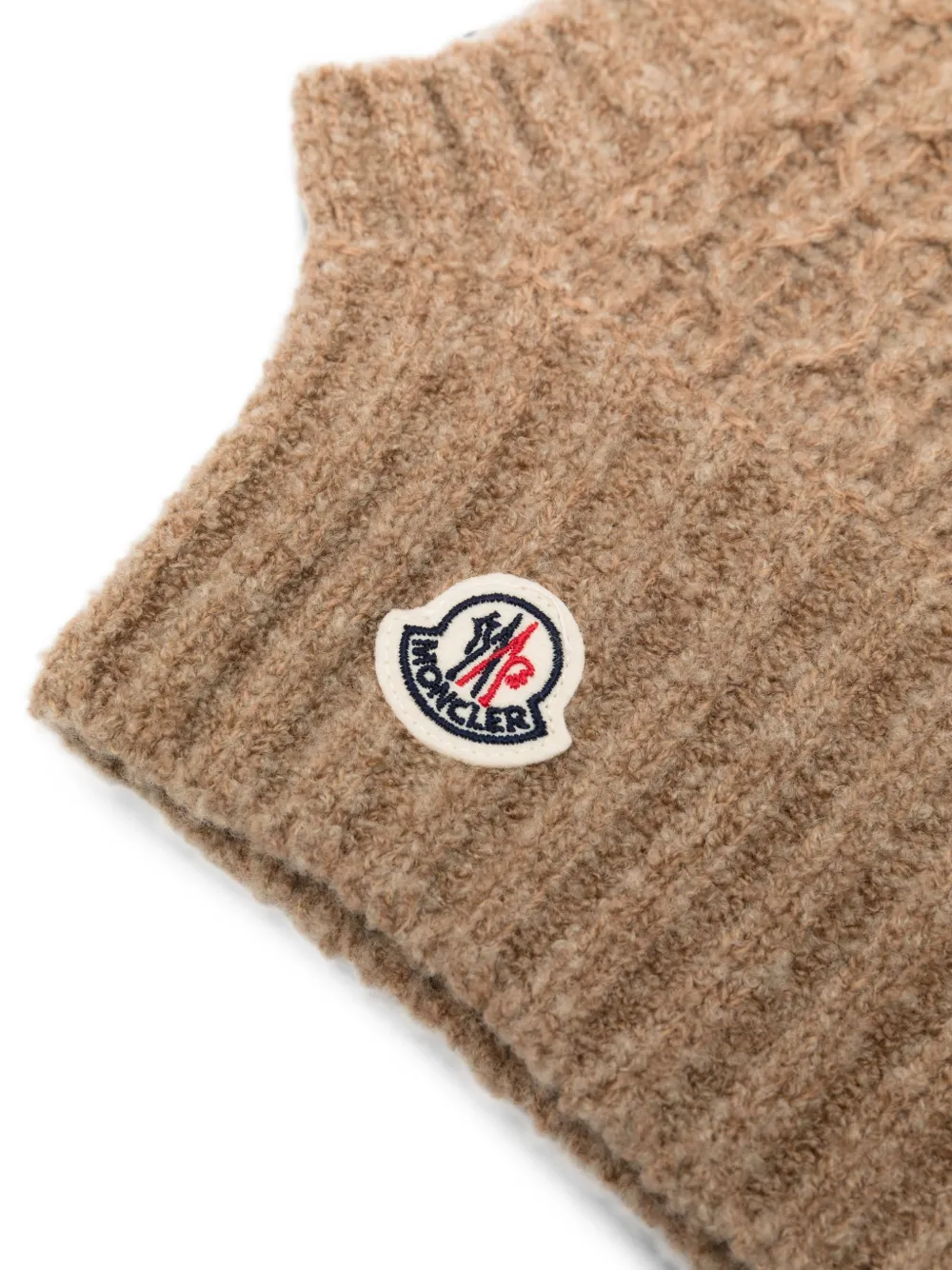 Moncler Enfant Bouclé bivakmuts van wolblend Beige