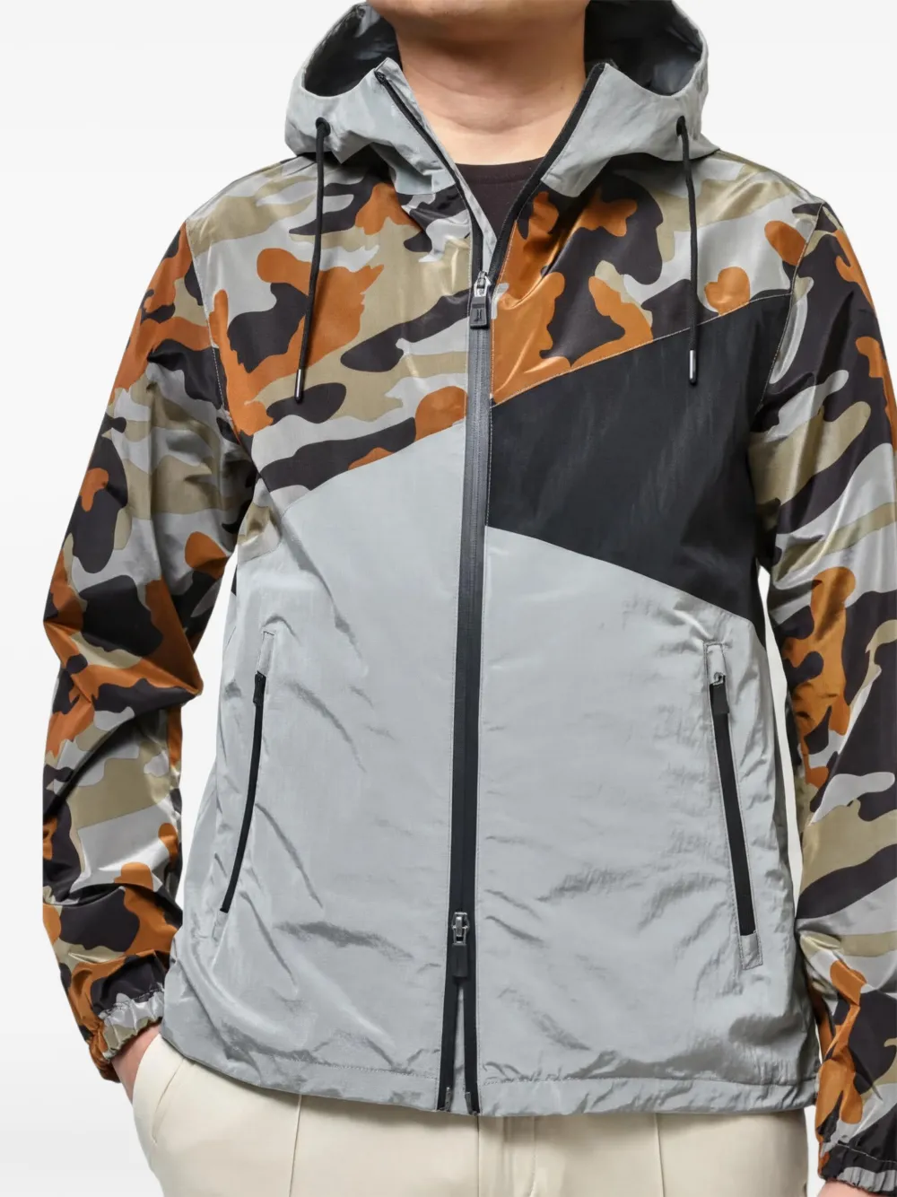 Herno Jack met camouflageprint Grijs